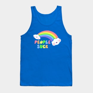 People Suck Doom Rainbow Tank Top